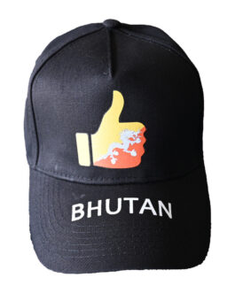 BHUTAN Caps with National Flag  Thumps up Black and Brown (ship from Brisbane, QLD)