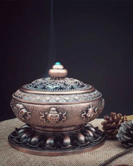 Zinc Alloy Incense Burner Buddhist (Sangphu) large