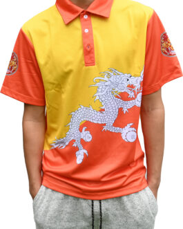 Bhutan National Flag and Dragon Polo shirts short and long sleeve (ship from Brisbane, Australia)