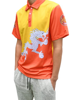 Bhutan National Flag and Dragon Polo shirts short and long sleeve (ship from Brisbane, Australia)