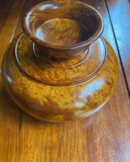 Bou Dhapa and Phob (Maple wooden bowl) from Trashiyangtse